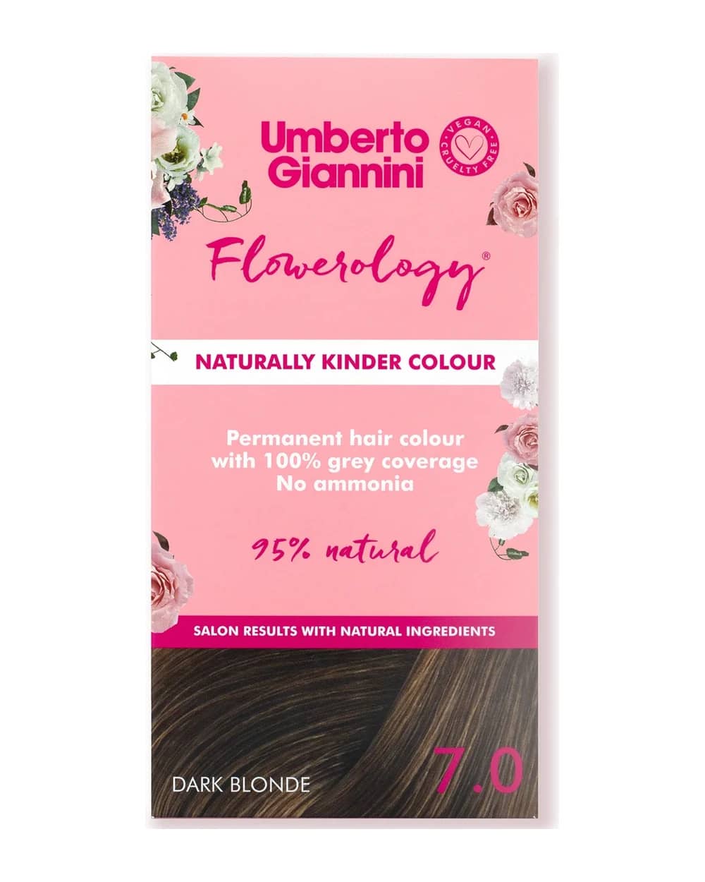 Umberto Giannini Flowerology colorazione naturale leggera - biondo scuro 7.0 195 ml