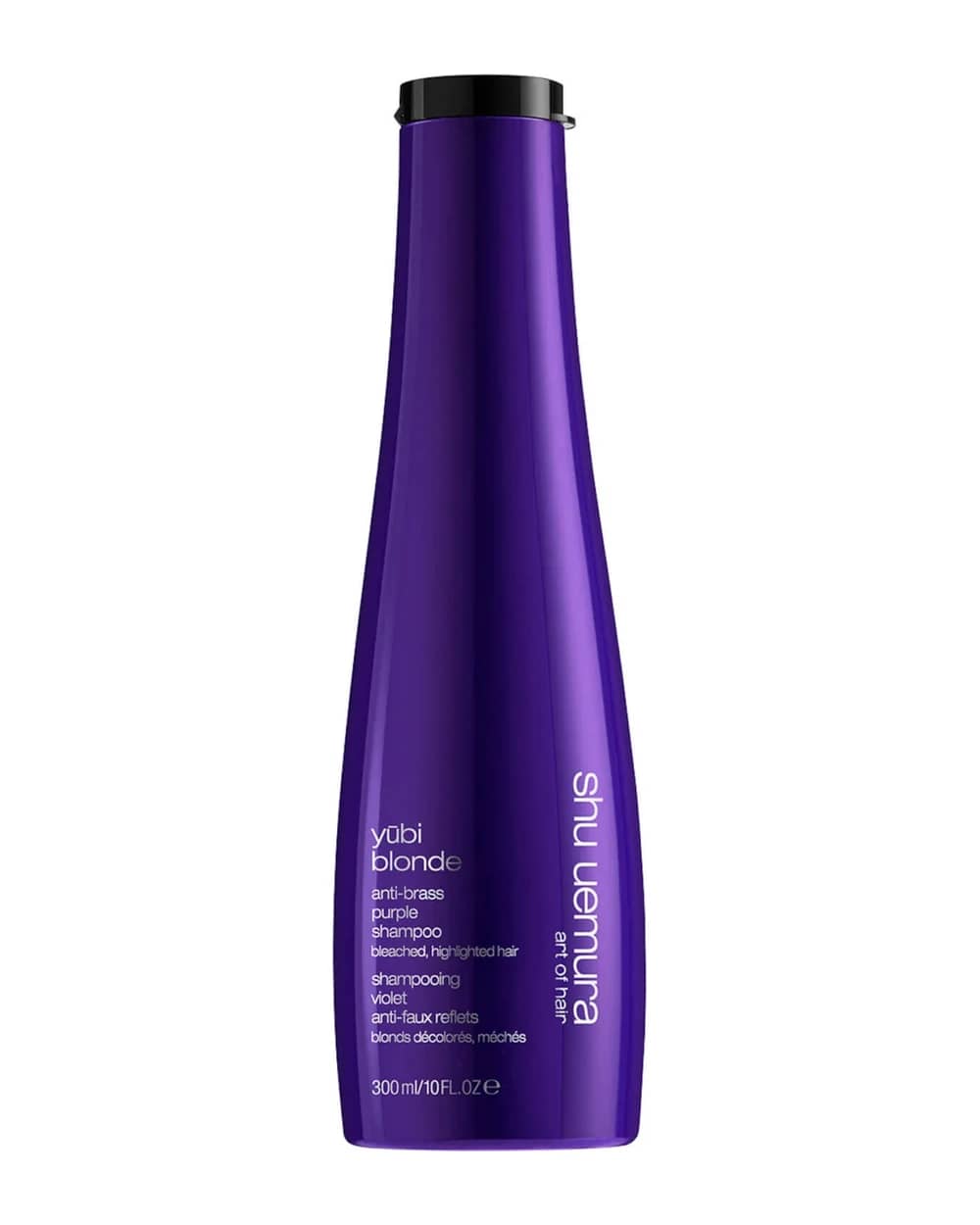 Shu Uemura Art of Hair Yubi Blonde shampoo viola anti-giallo per capelli decolorati, con mèche bionde 300 ml