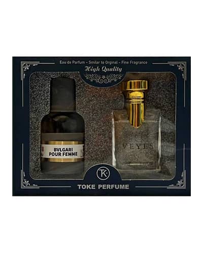 ست ادکلن و عطر جیبی زنانه توک مدل Bvlgari Pour Femme