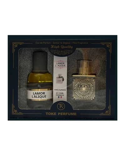 ست ادکلن و عطر جیبی زنانه توک مدل Lamor Lalique