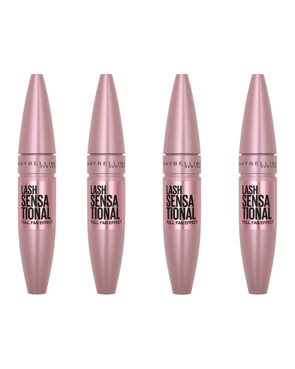 Maybelline Lash Sensational Volumising and Thickening Eyelash Lengthening Mascara - 01 Very Black (Pack of 4)