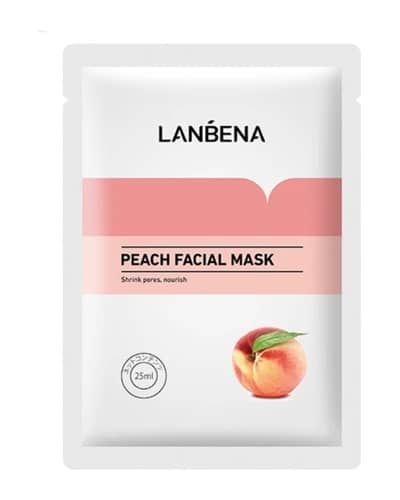 ماسک نقابی کوچک کننده منافذ هلو لانبنا 25ml