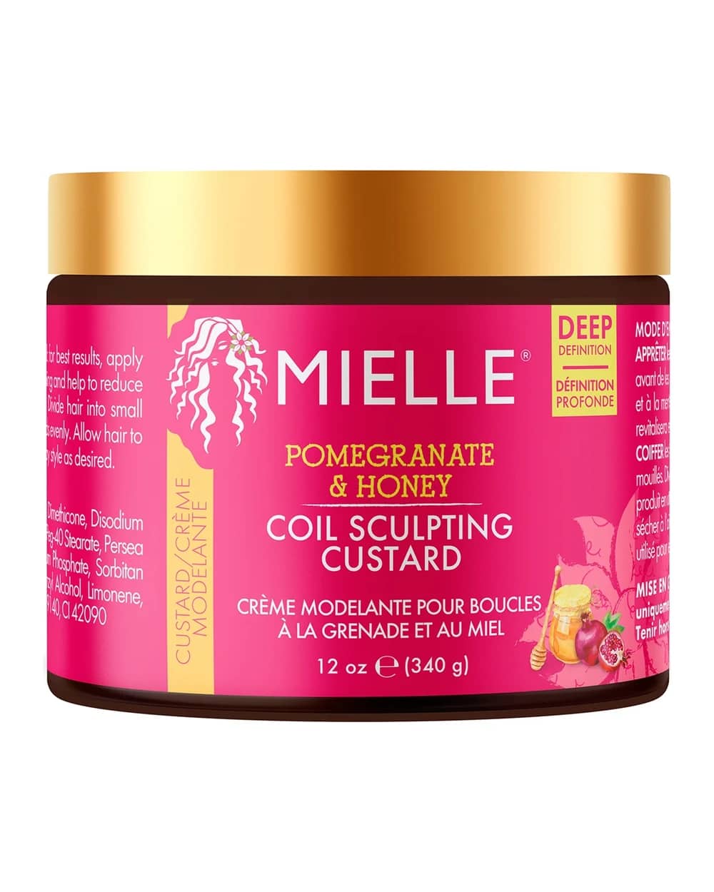 Mielle Organics Pomegranate and Honey Coil Sculpting Custard 340g