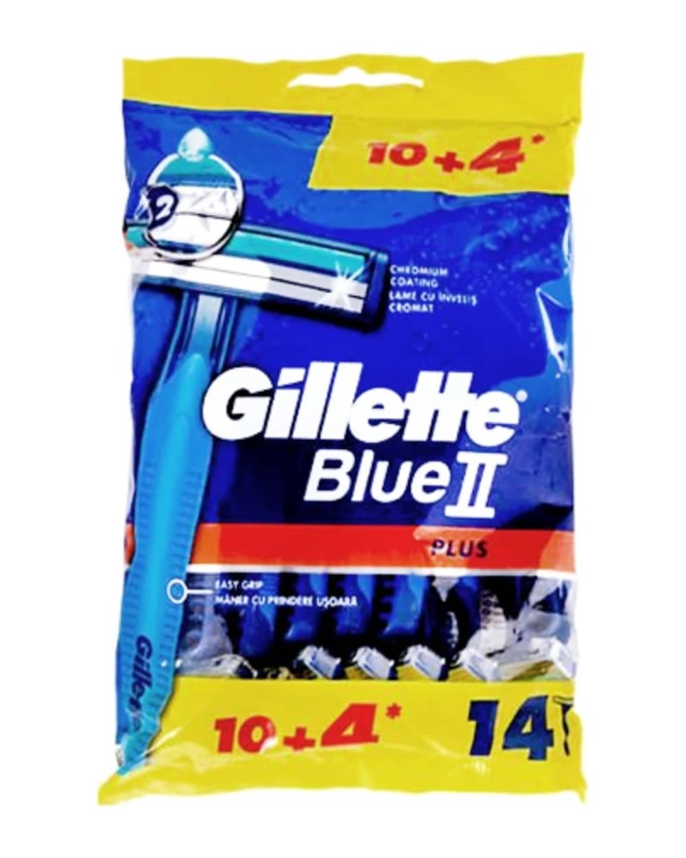 خودتراش 2 تیغه 14 عددی Blue 2 Plus ژیلت