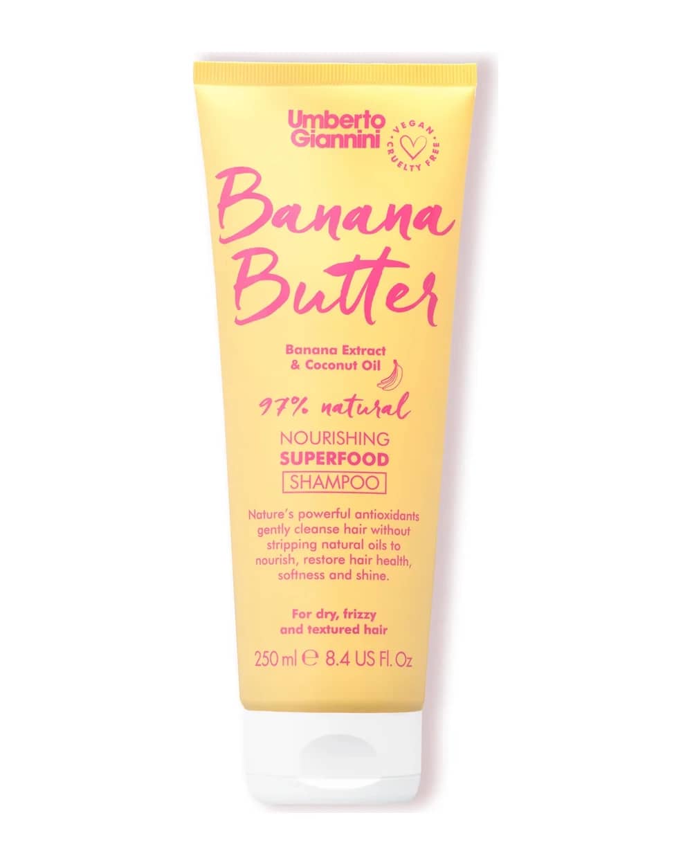 Shampoo Banana Butter Nourishing Superfood Umberto Giannini 250ml
