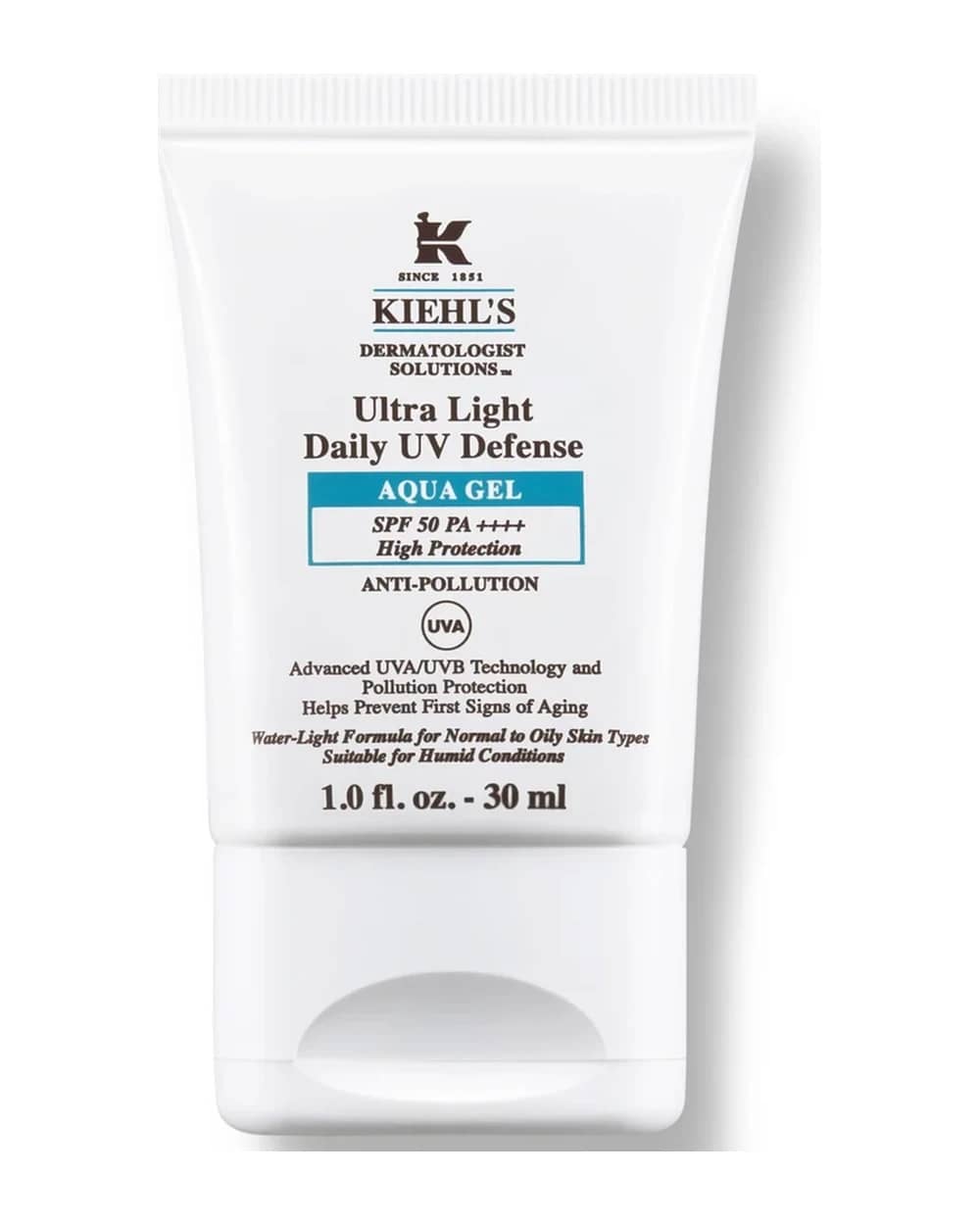 Kiehl's Ultra Light Daily UV Defense Aqua Gel SPF 50 PA++++ (Varie misure)