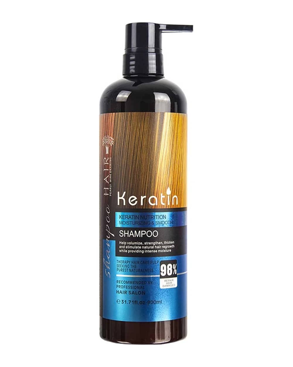 شامپو فاقد سولفات کراتین هیر 900ml