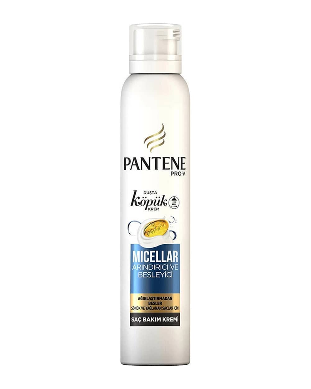 فوم داخل حمام پاک کننده مو میسلار پنتن 180ml
