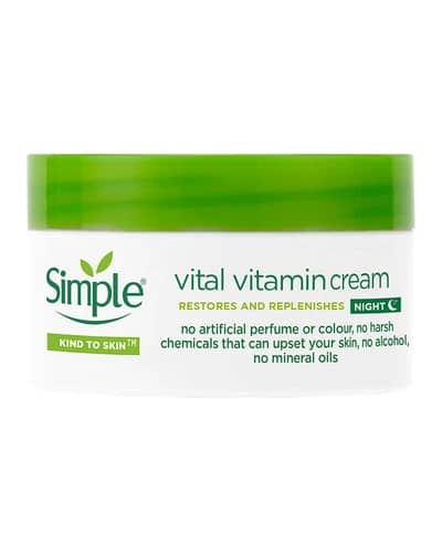 کرم ترمیم کننده و ویتامینه شب Vital سیمپل 50ml