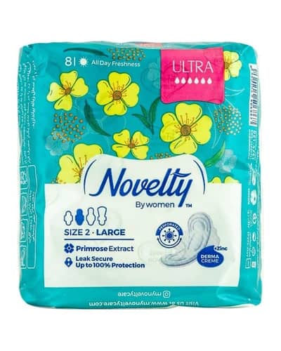 نوار بهداشتی مشبک 8 عددی سایز بزرگ Ultra ناولتی