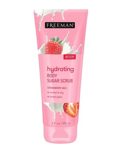 اسکراب شکری بدن شیر توت فرنگی Hydrating فریمن 175ml