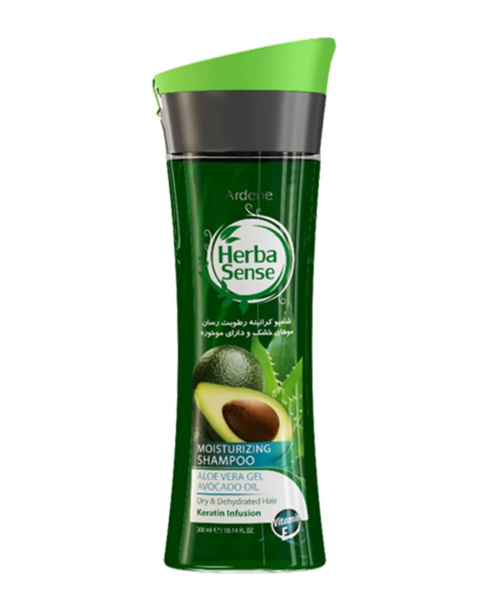 شامپو کراتینه آبرسان موهای خشک و دارای موخوره آردن هرباسنس 300ml