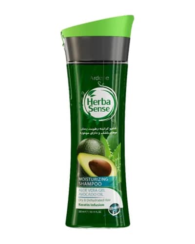 شامپو کراتینه آبرسان موهای خشک و دارای موخوره آردن هرباسنس 300ml