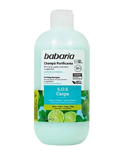 شامپو ضد شوره باباریا حاوی عصاره لیمو و نعنا 500ml
