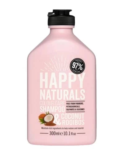 شامپو موهای رنگ شده عصاره نارگیل و گیاه رویبوس هپی نچرال 300ml