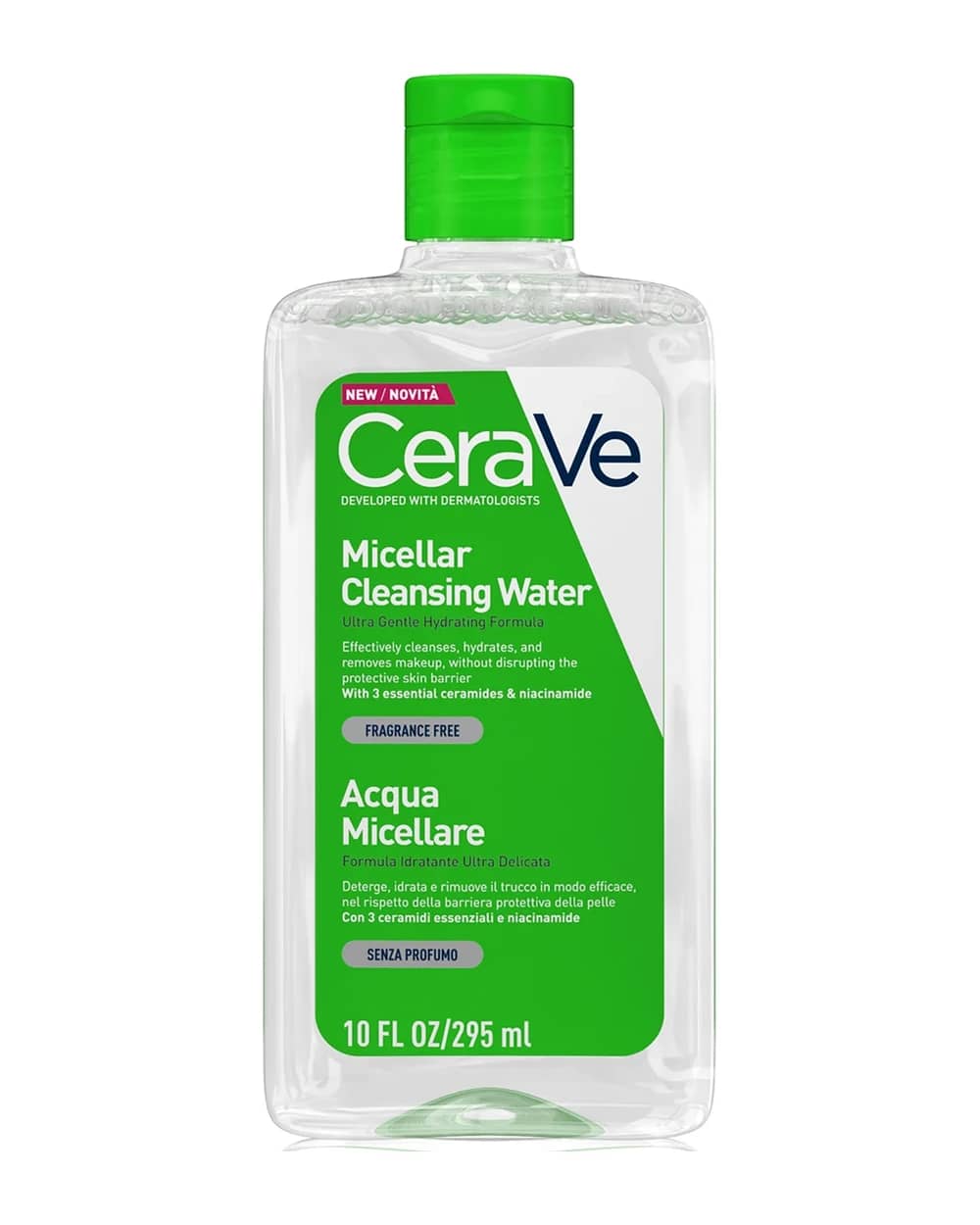 CeraVe Acqua Micellare Detergente con Niacinamide & Ceramides per tutti i tipi di pelle 295ml