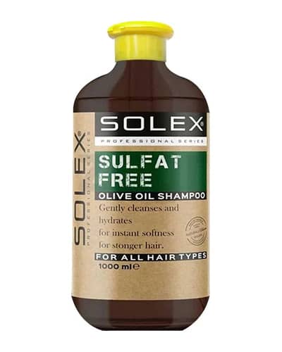 شامپو فاقد سولفات حاوی روغن زیتون سولکس 1000ml