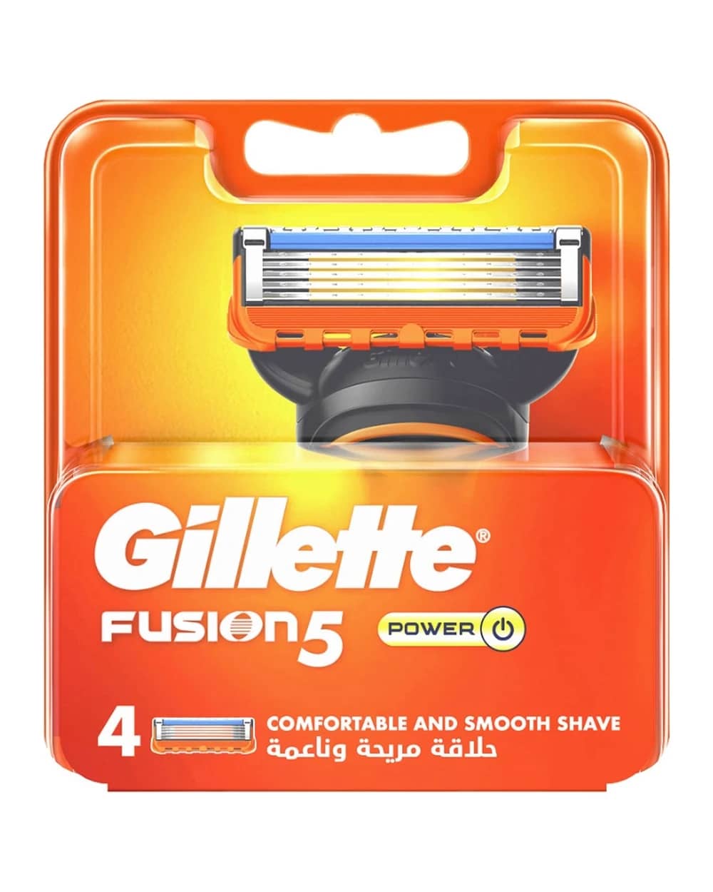 یدک خودتراش 5 تیغه 4 عددی Fusion 5 Power ژیلت
