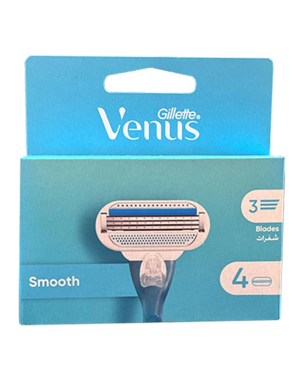تیغ یدک ژیلت 3 تیغه 4 عددی ونوس Smooth