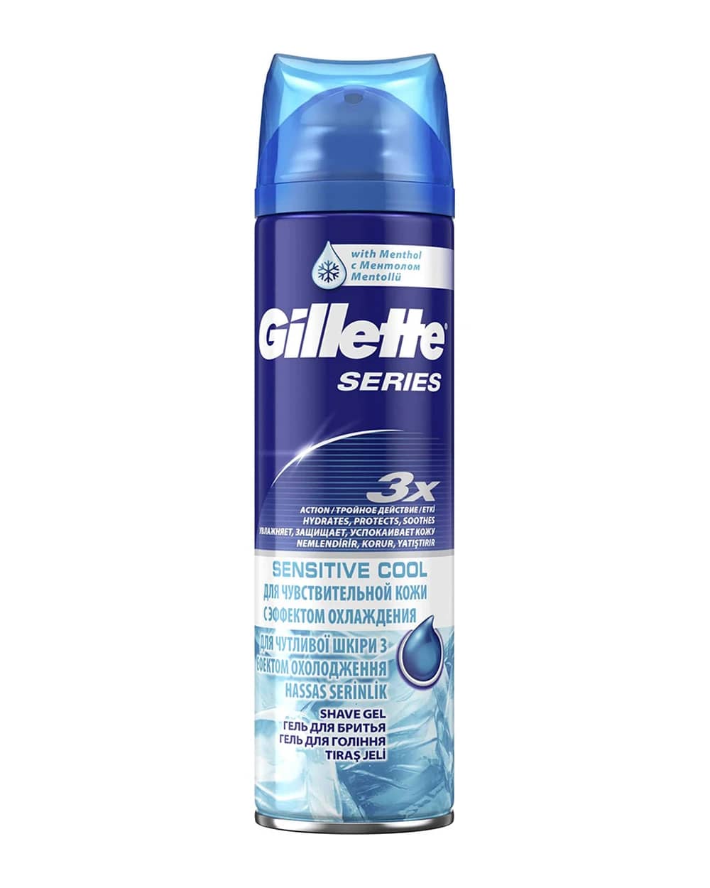 ژل اصلاح خنک کننده پوست حساس ژیلت 200ml