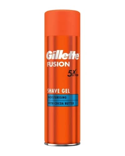 ژل اصلاح مرطوب کننده حاوی کره کاکائو Fusion 5X ژیلت 200ml