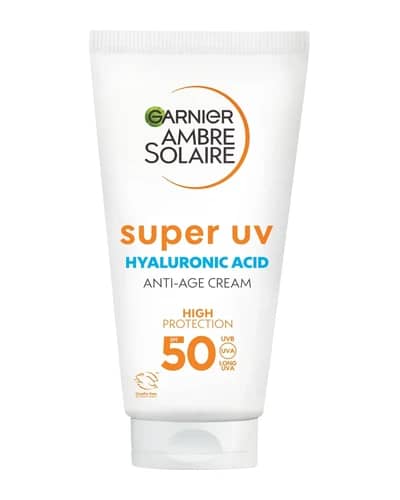 Garnier Ambre Solaire Anti-Age Super UV Crema Protezione Viso SPF 50 50 ml