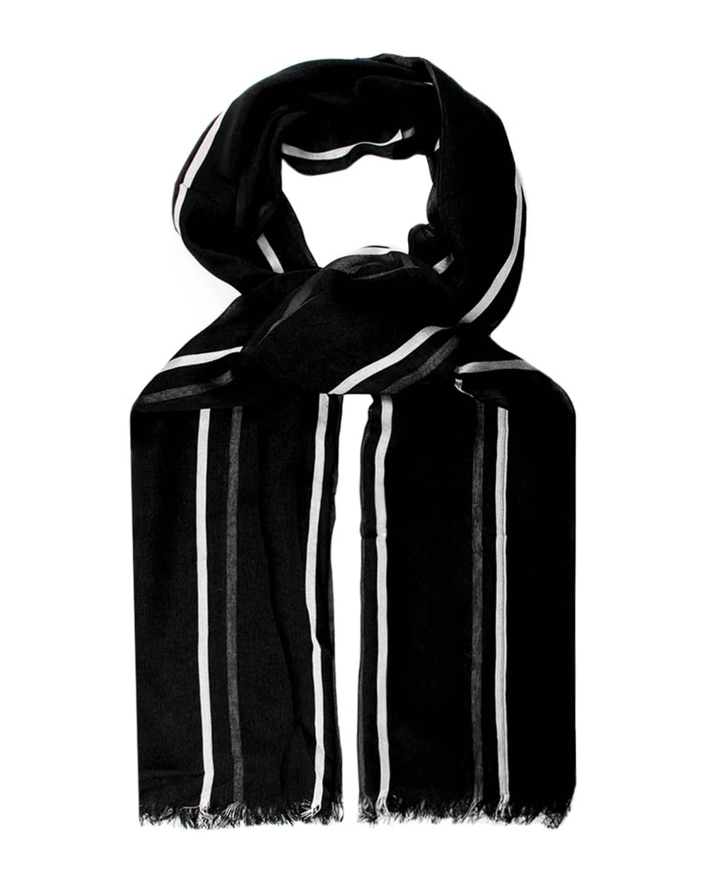 شال مشکی طرح دار کد 32002