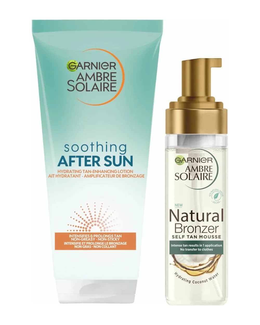 Garnier Ambre Self Tan Mousse and After Sun Tan Maintainer Bundle