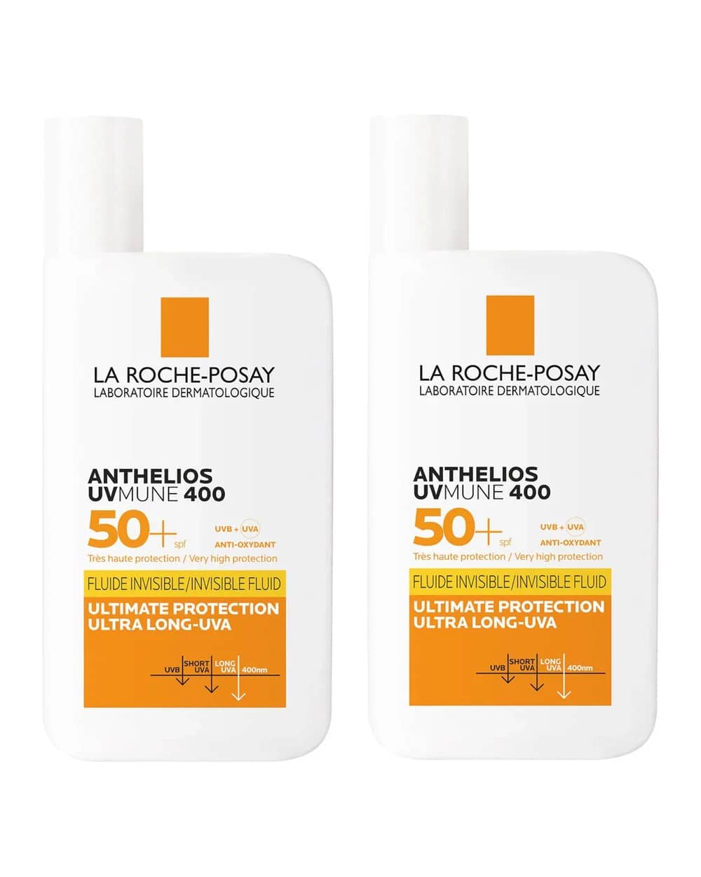 La Roche-Posay Anthelios UVMune 400 Invisible Fluid SPF50+ Crema Solare Duo
