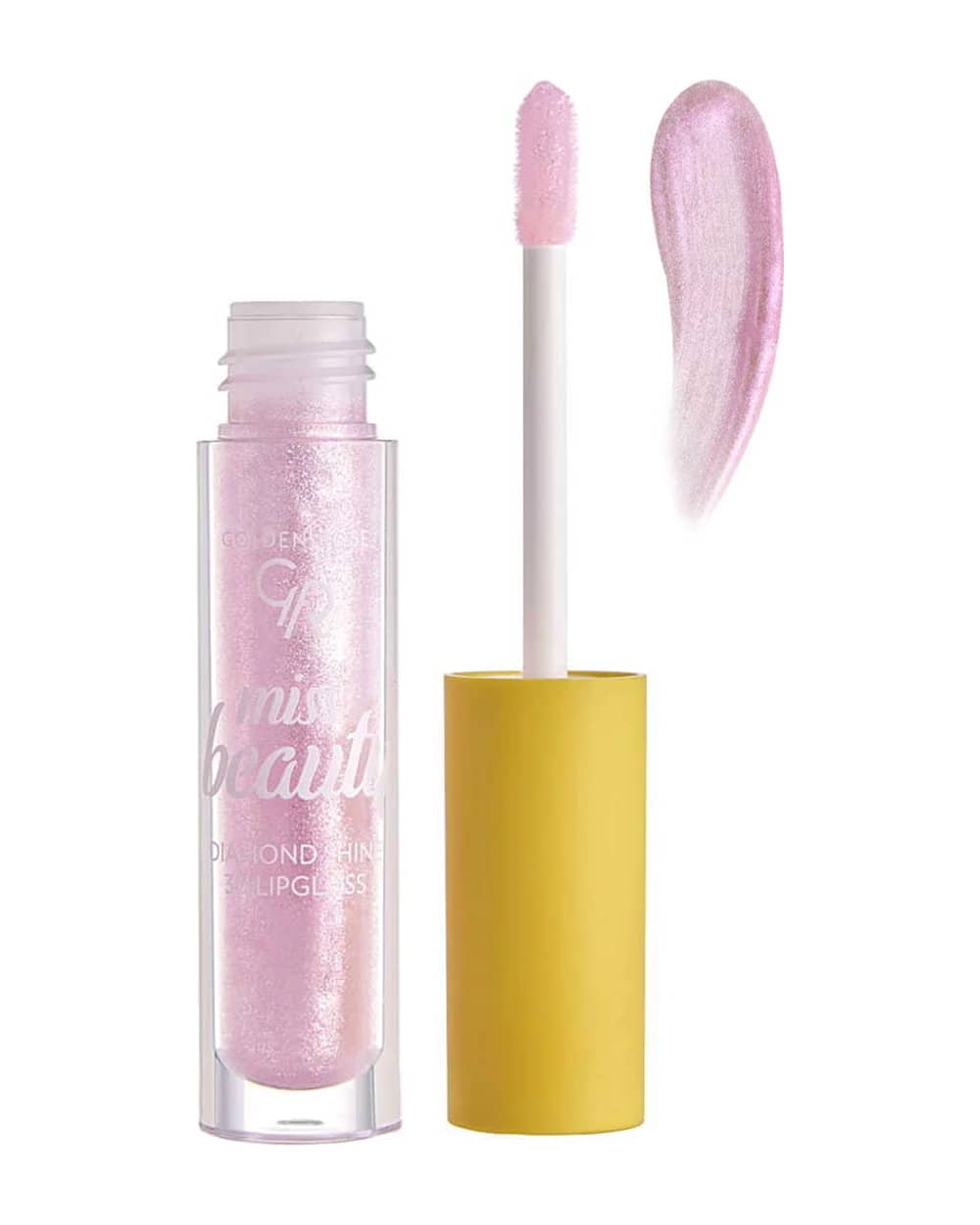 رژ لب مایع حجم دهنده میس بیوتی Diamond Shine گلدن رز 4.5ml
