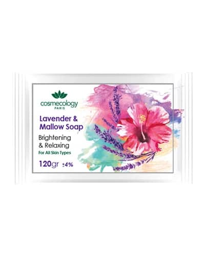 صابون روشن کننده اسطوخودوس و گل ختمی کاسمکولوژی