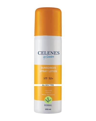اسپری ضد آفتاب SPF50 انواع پوست سلنز 150ml