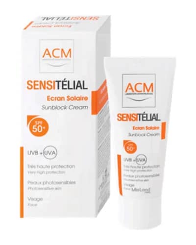 کرم ضد آفتاب SPF50 بی رنگ سن سی تلیال ای سی ام 40ml