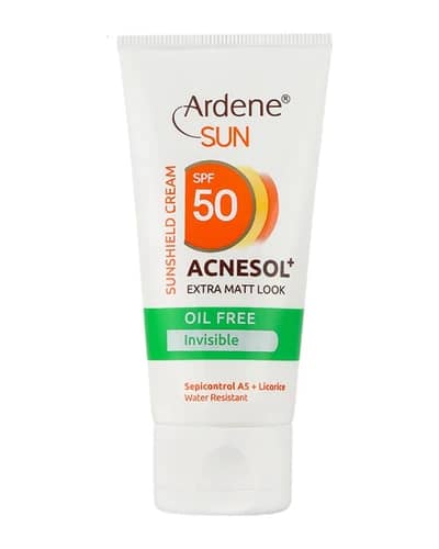 کرم ضد آفتاب بی رنگ Acnesol SPF50 آردن سان 50ml