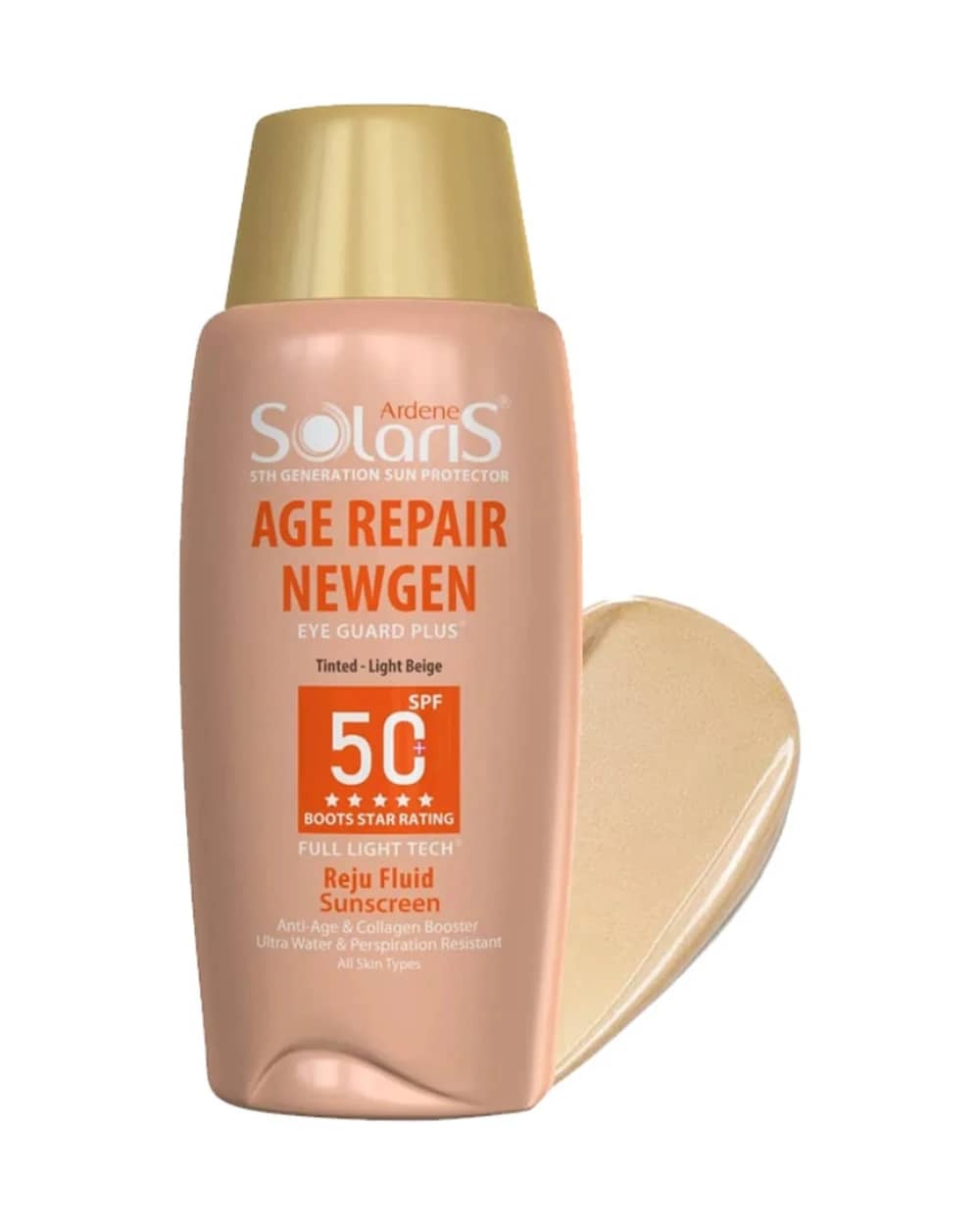 فلوئید ضد آفتاب رنگی ضد چروک آردن سولاریس Age Repair SPF50