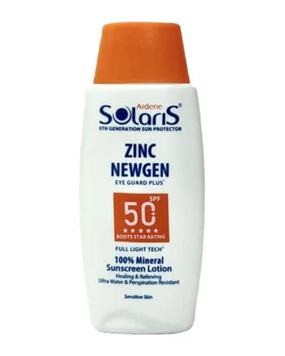 لوسیون ضد آفتاب فیزیکال آردن سولاریس زینک نیوژن SPF50