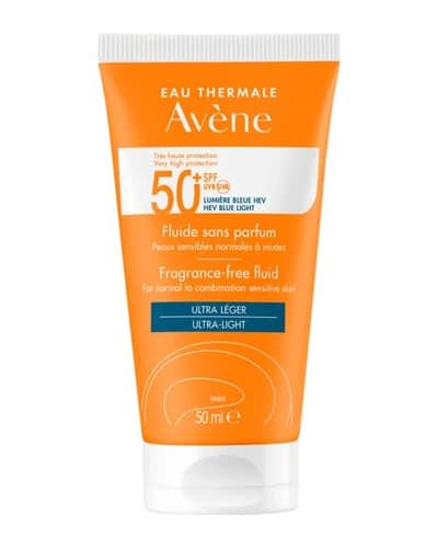 فلوئید ضد آفتاب بی رنگ پوست نرمال تا مختلط Ultra light SPF50 اون 50ml