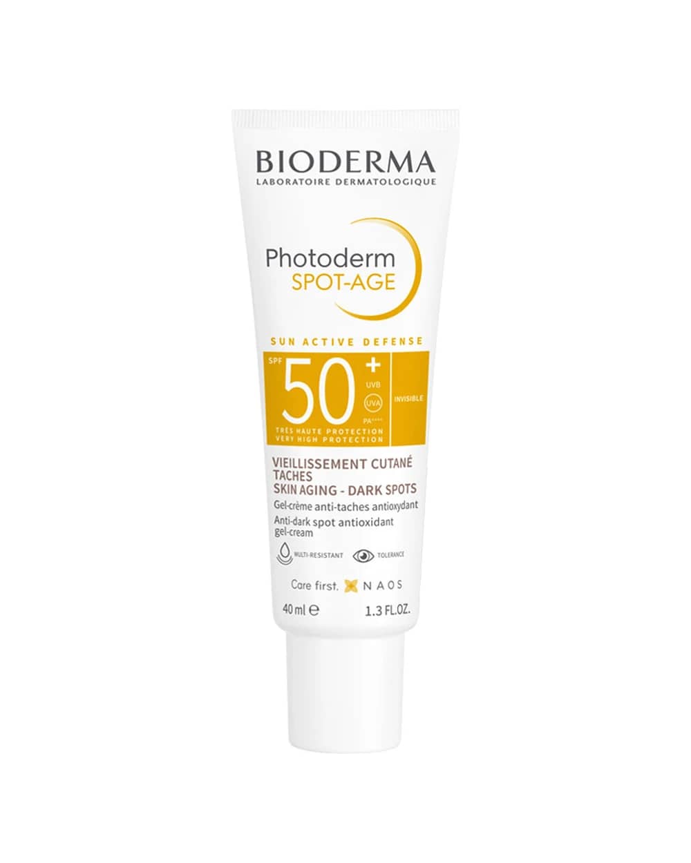 ژل کرم ضد آفتاب بی رنگ Photoderm Spot Age SPF50 بایودرما 40ml