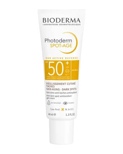 ژل کرم ضد آفتاب بی رنگ Photoderm Spot Age SPF50 بایودرما 40ml