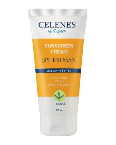 کرم ضد آفتاب گیاهی انواع پوست SPF 100 سلنز 50ml
