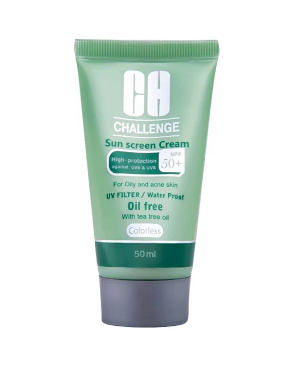 کرم ضد آفتاب بی رنگ SPF50 پوست چرب و جوش دار چلنج 50ml