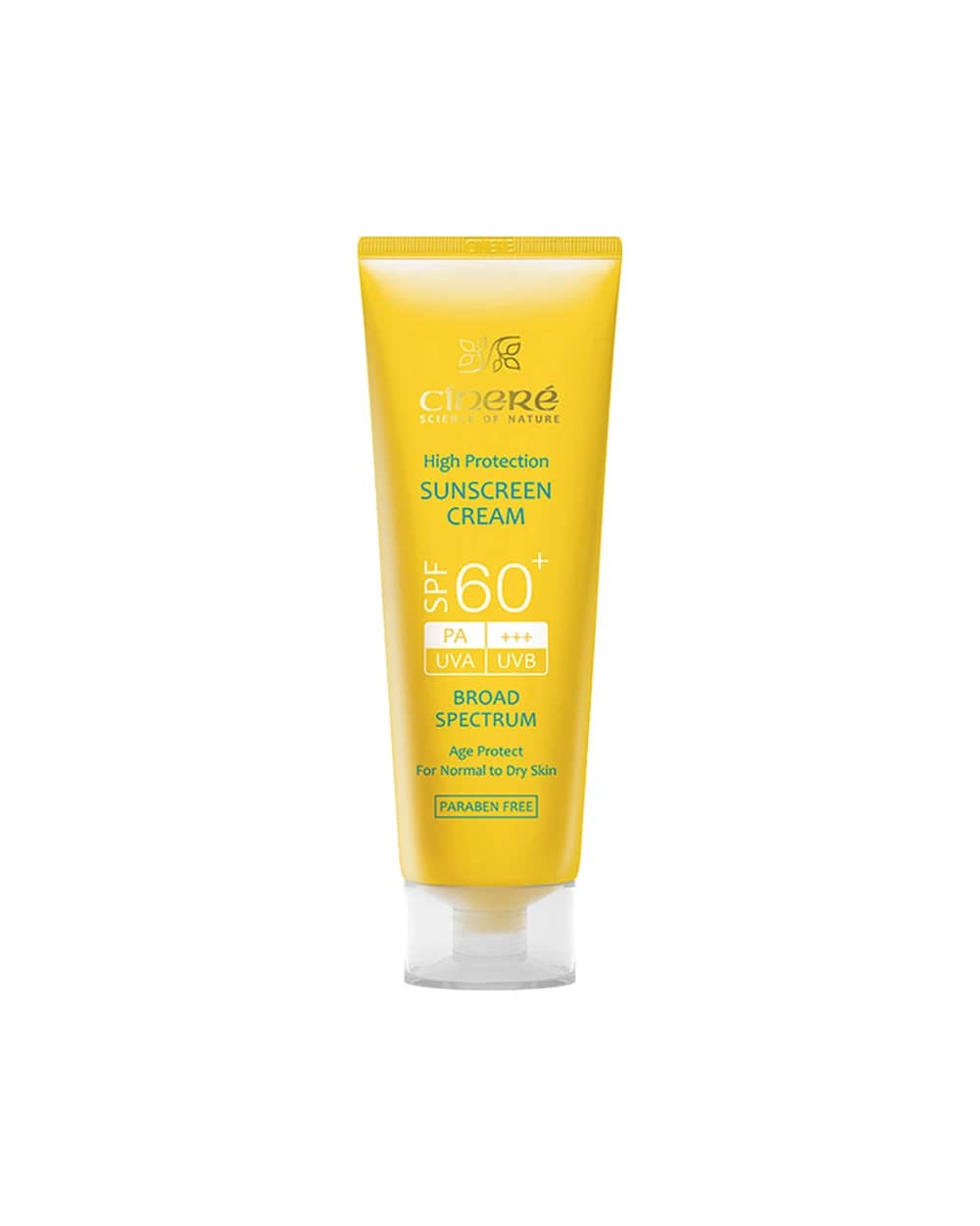کرم ضد آفتاب بی رنگ پوست نرمال تا خشک SPF60 سینره 50ml