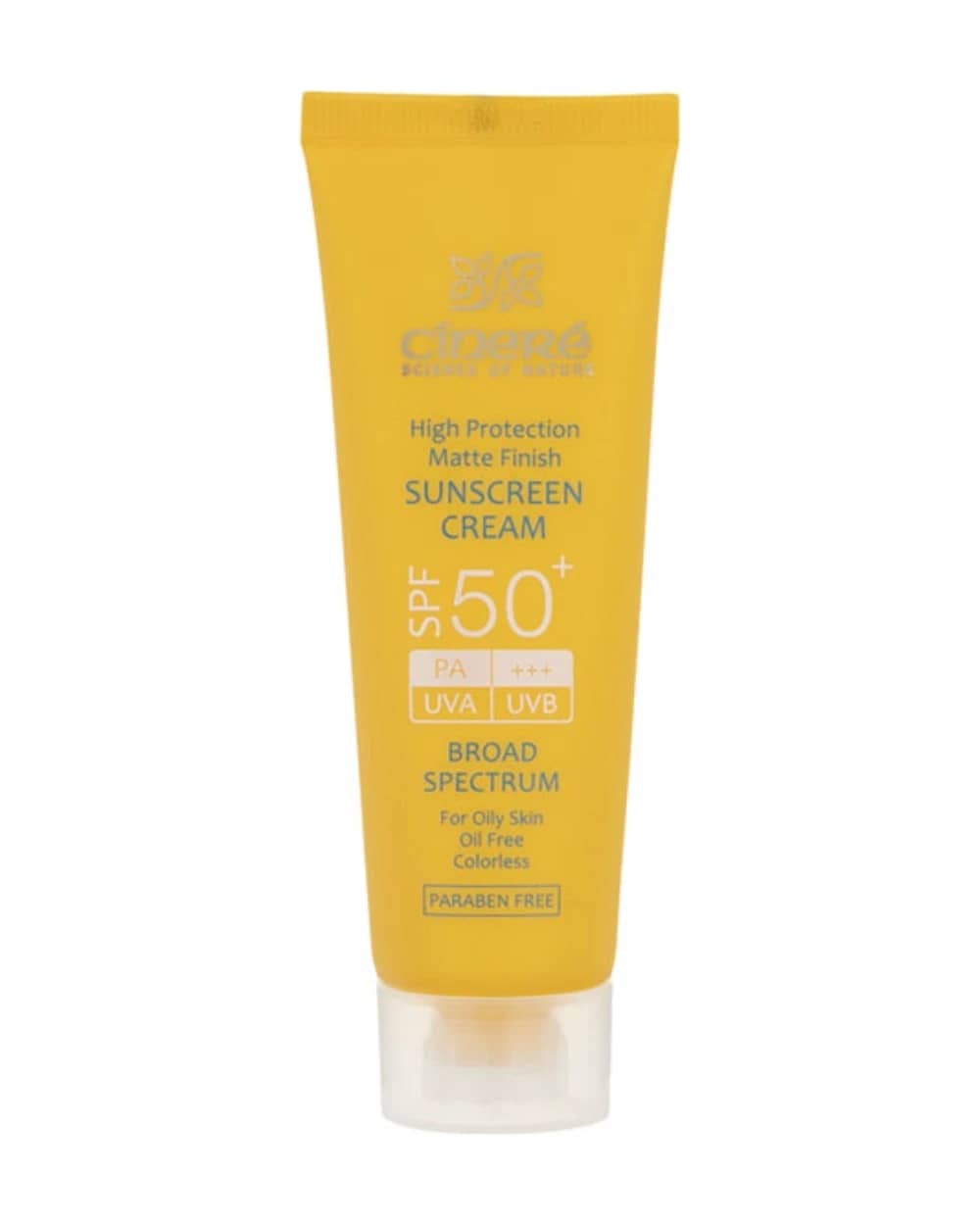 کرم ضد آفتاب بی رنگ سینره پوست چرب spf50