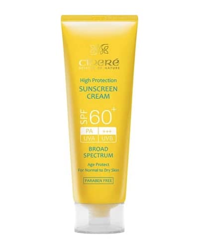 کرم ضد آفتاب بی رنگ سینره SPF60