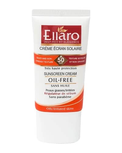 کرم ضد آفتاب بی رنگ پوست چرب SPF50 الارو 50ml