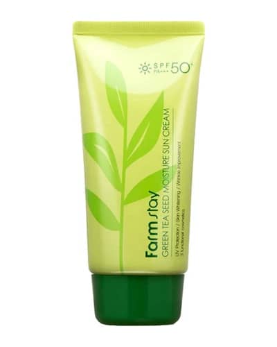 کرم ضد آفتاب فارم استی spf50 حاوی چای سبز 70gr