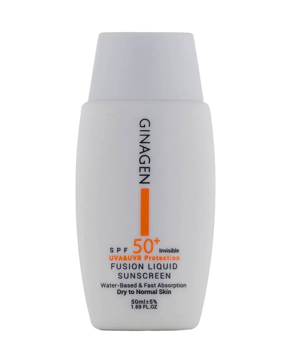 کرم ضدآفتاب ژیناژن بی رنگ پوست خشک و نرمال SPF50