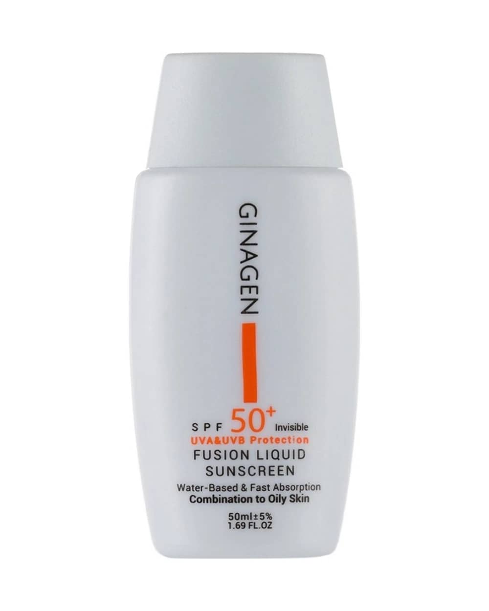 کرم ضدآفتاب ژیناژن بی رنگ پوست چرب و مختلط SPF50