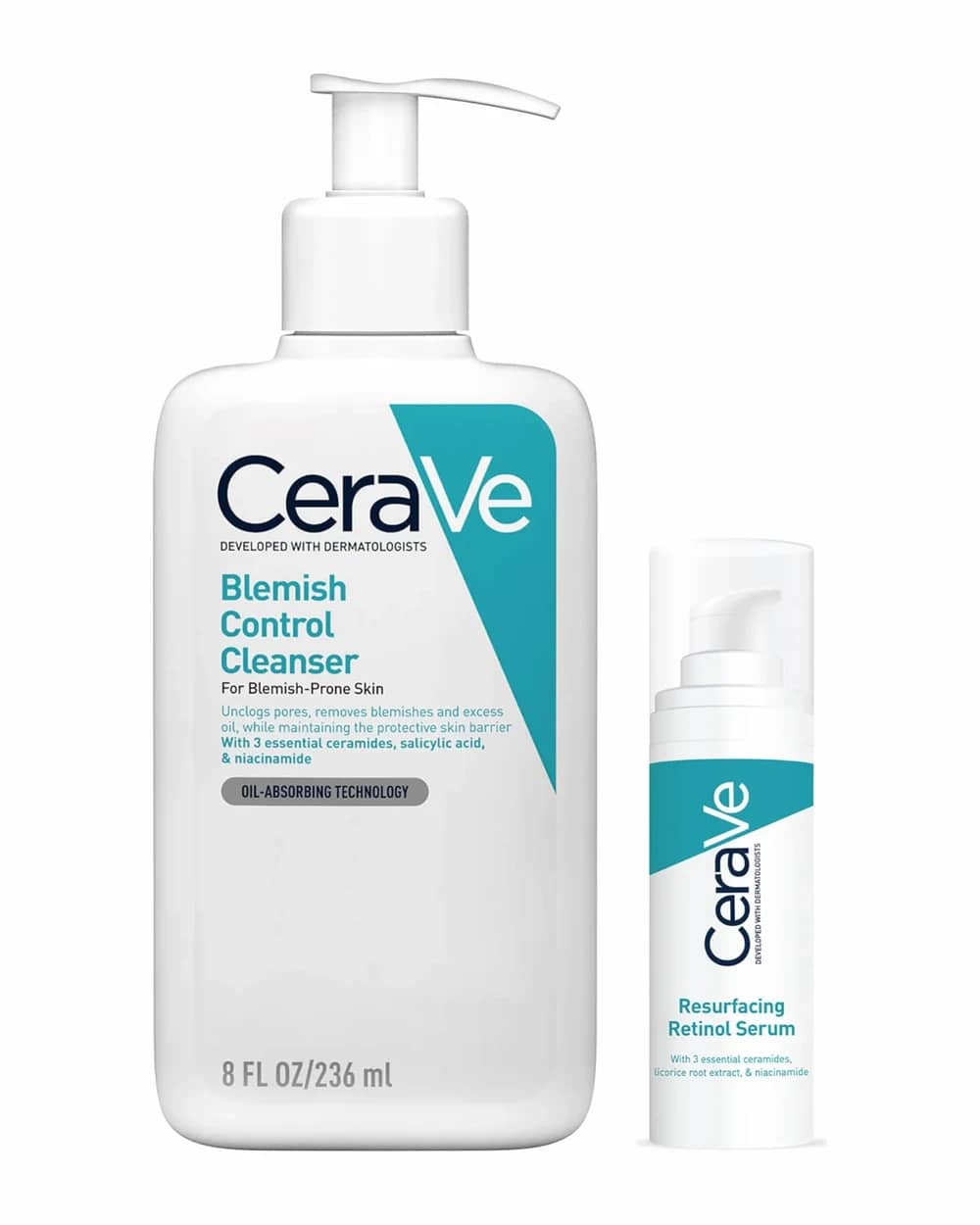 CeraVe Cleanse and Smooth Duo per la pelle con macchie e imperfezioni
