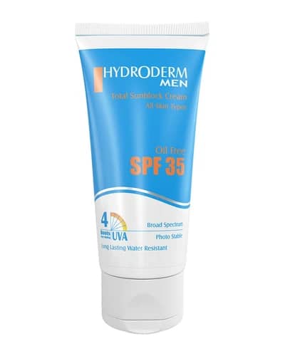کرم ضد آفتاب آقایان هیدرودرم SPF35 فاقد چربی